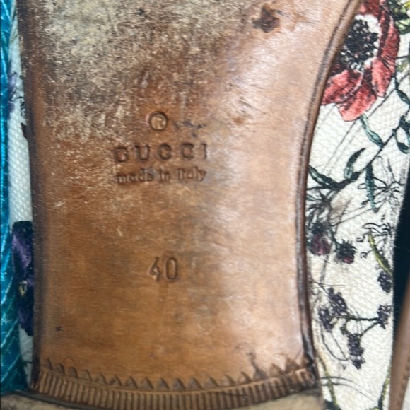 Rare Gucci 1954 Flora Loafers Collector’s Print Iconic Vintage Style size 40 - Picture 7 of 10
